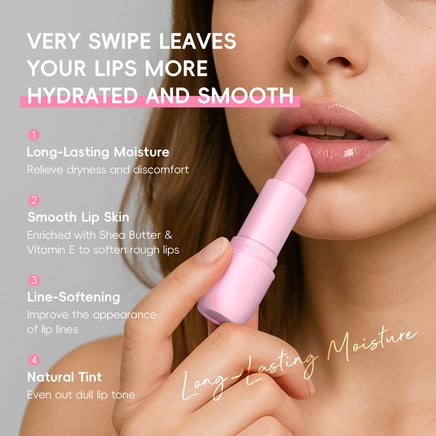 Moisturizing And Hydrating Fruit Flavor Warm Lipstick Containing Vitamin E