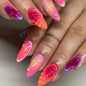 24pcs Color Almond Press On Nails Set-7