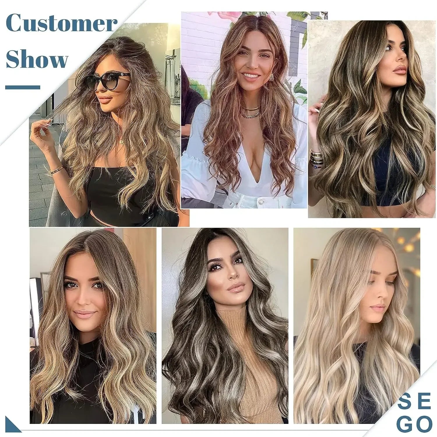 Synthetic Invisible Wire Hair Extensions 20 Inch-3