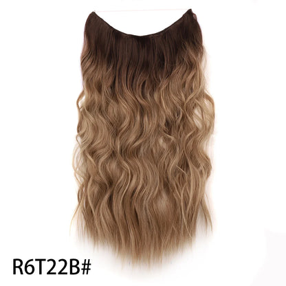 Synthetic Invisible Wire Hair Extensions 20 Inch-12