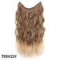 Synthetic Invisible Wire Hair Extensions 20 Inch-11