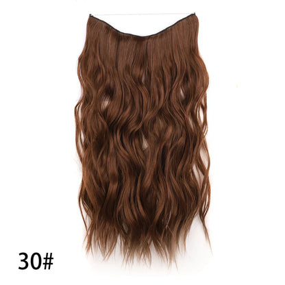 Synthetic Invisible Wire Hair Extensions 20 Inch-18