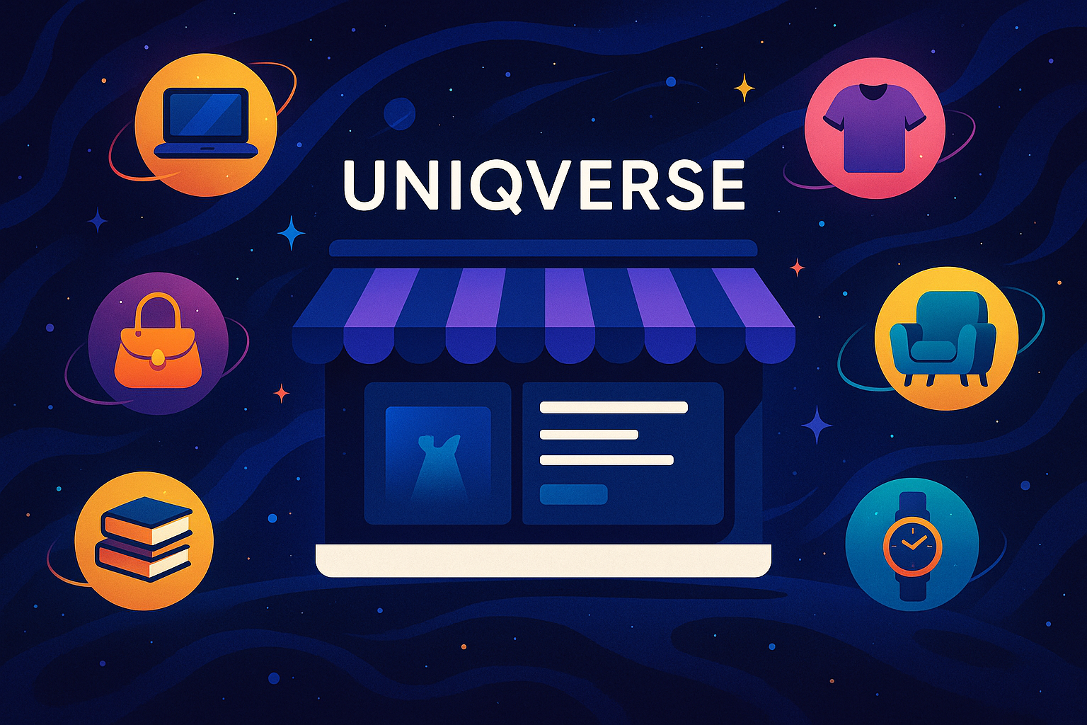 Uniqverse is my site called where I sell multiple goods 